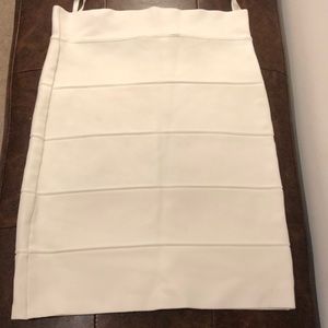 White BCBG bandage mini